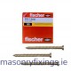 FFS 7.5mm x 212mm Frame Screw Flat Head Zinc Plated Torx T30  BOX 100